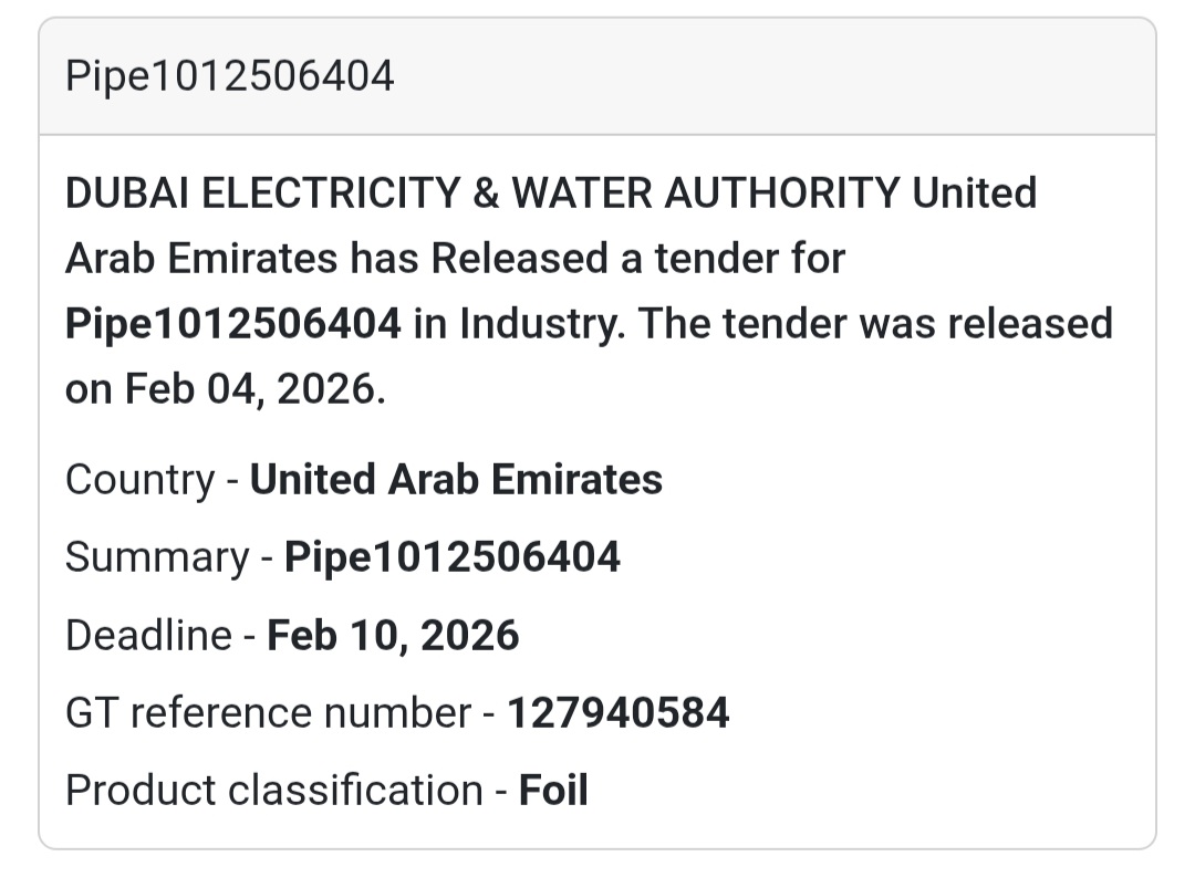🧱 Pipe tender 🇦🇪