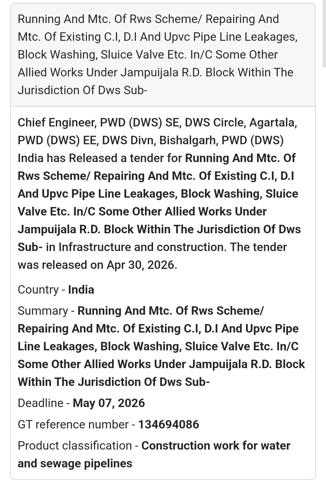 🔧 Pipeline Repair & Maintenance – Jampuijala