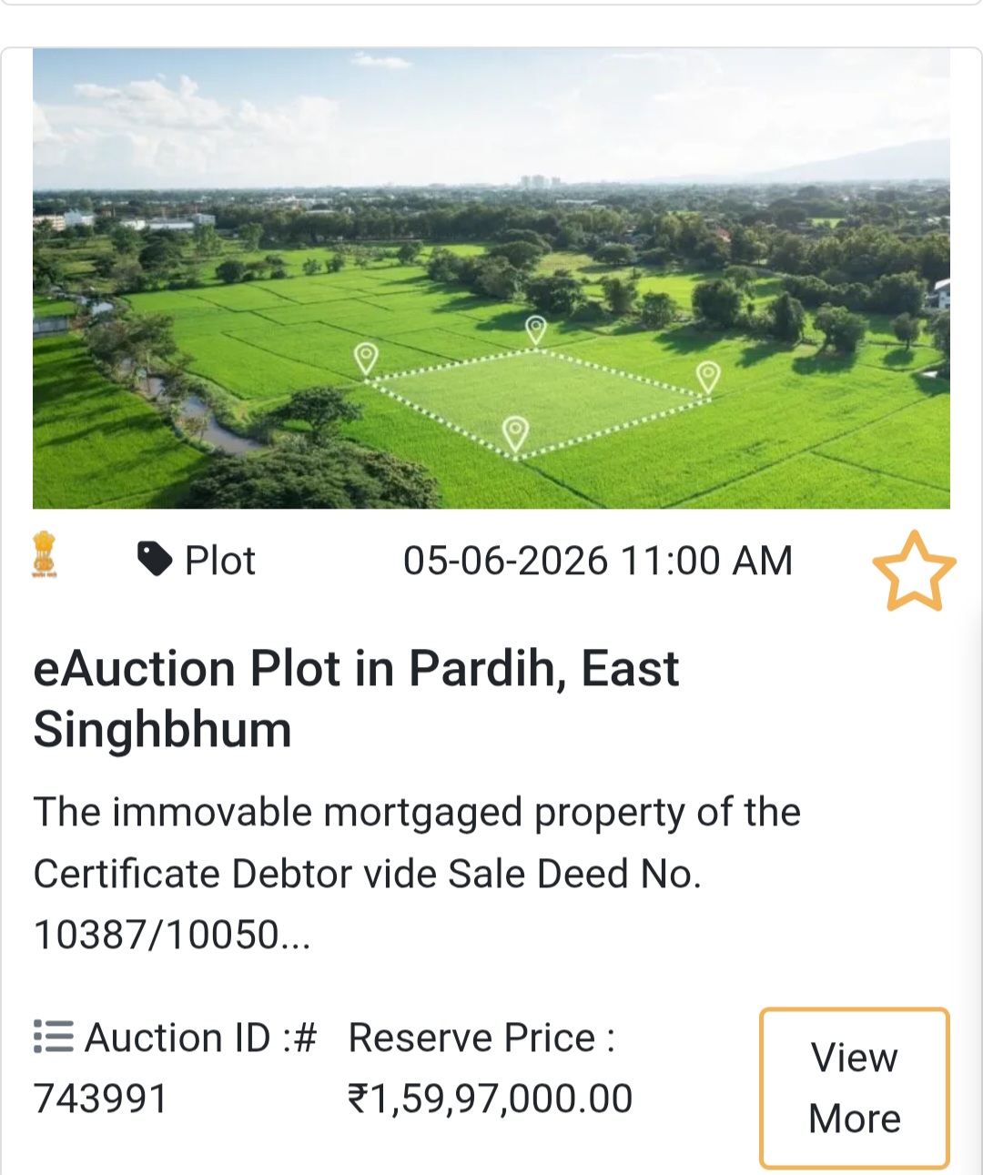 🌾 Plot in Pardih, East Singhbhum