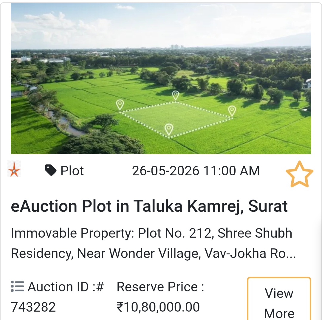 Plot in Taluka Kamrej, Surat