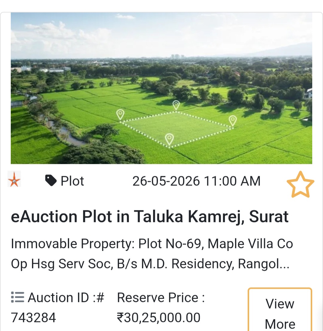 Plot in Taluka Kamrej, Surat (