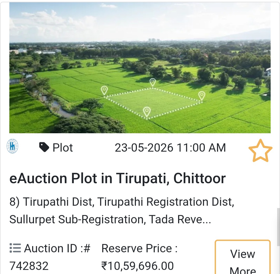 🌄 Plot in Tirupati (Sullurpet Area)