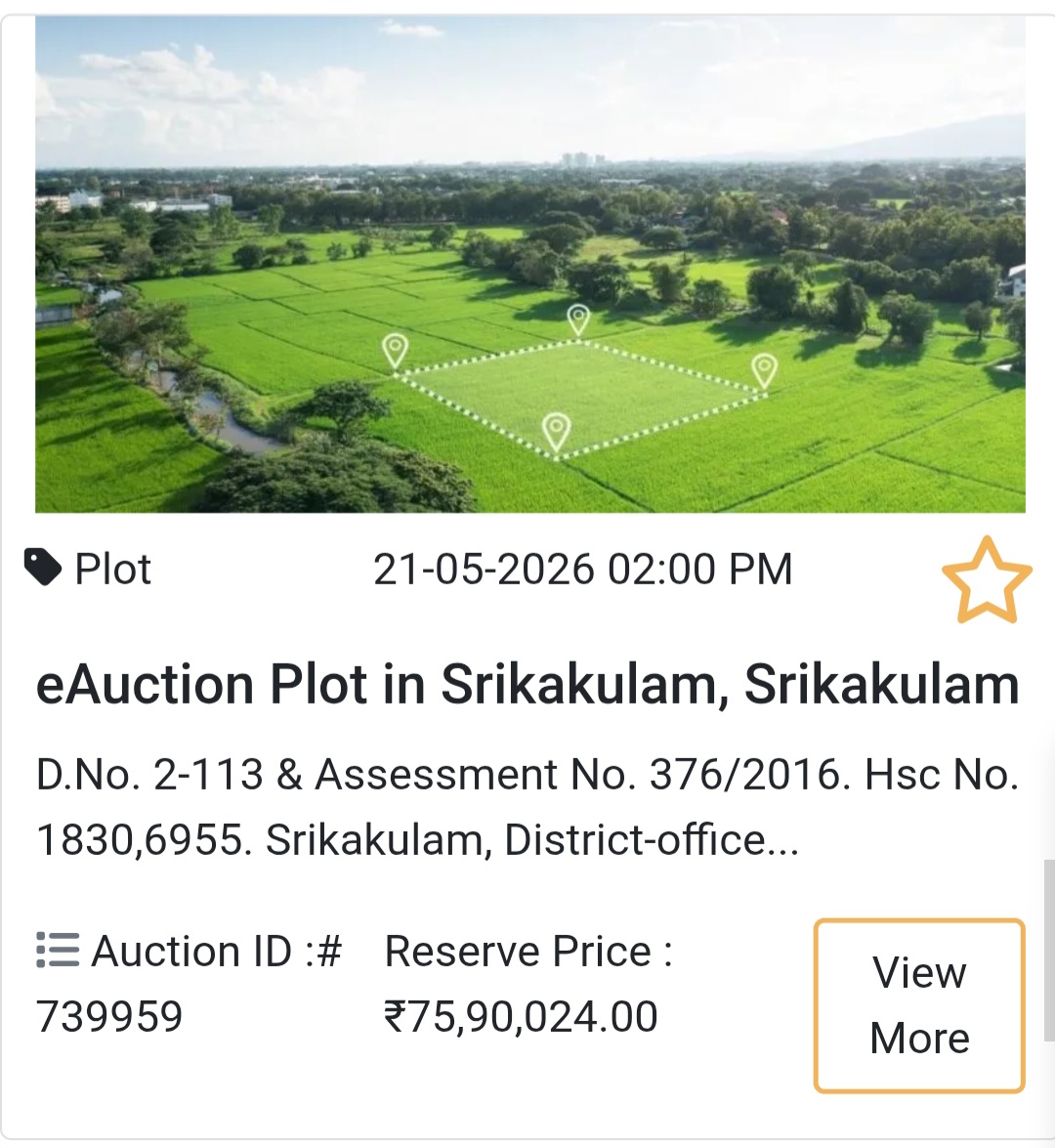 🌿 Plot Investment in Srikakulam