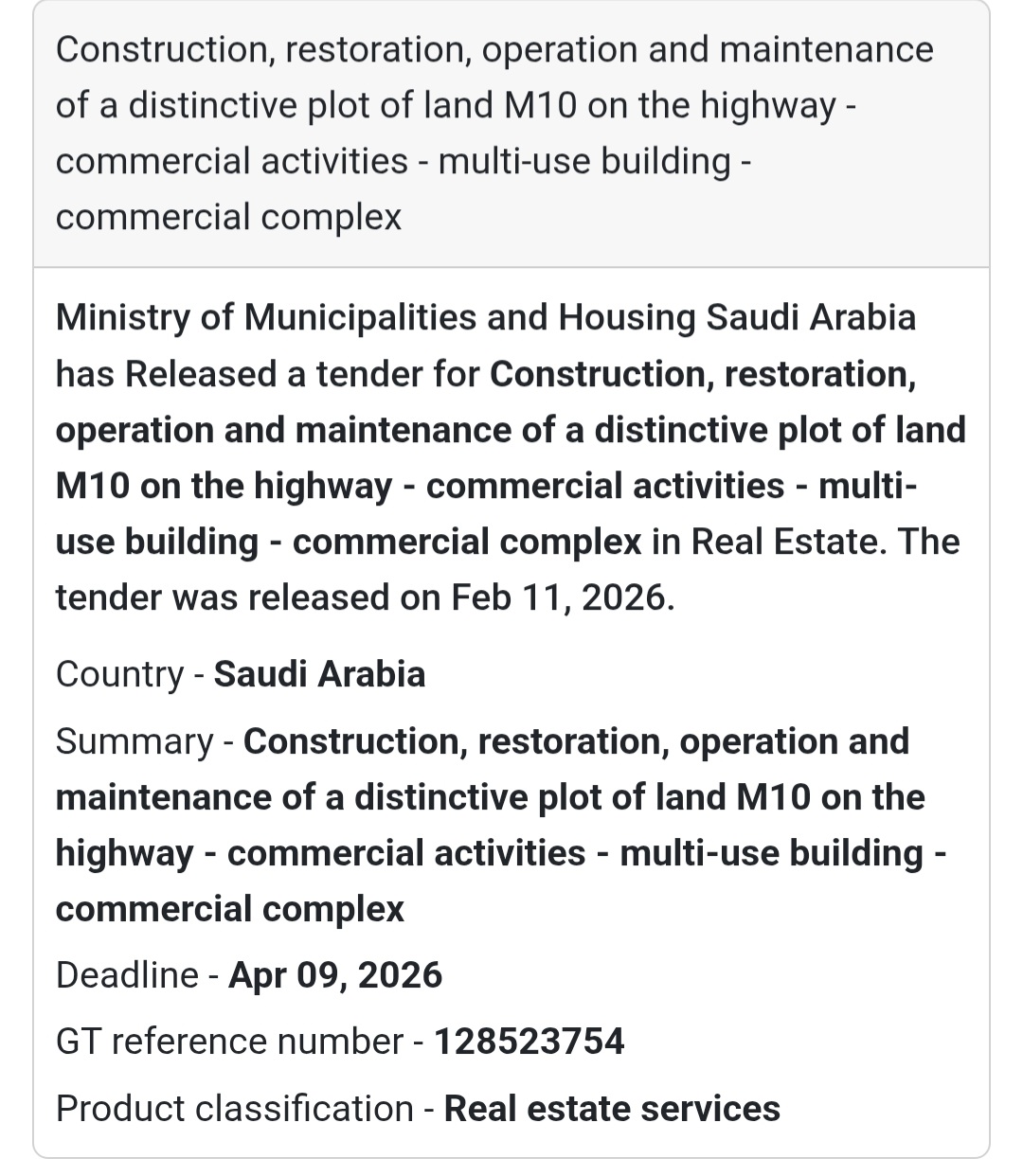 🏗️ Plot M10 – Commercial Complex Development