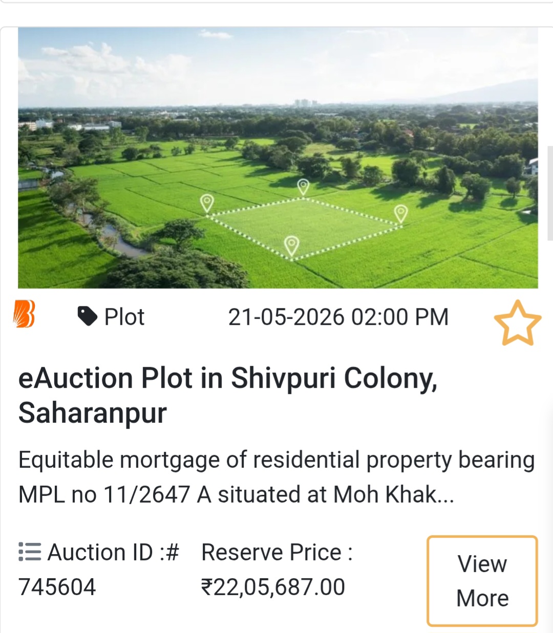 🌆 Plot Opportunity in Shivpuri Colony, Saharanpur
