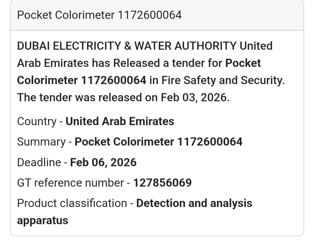 🧪 Pocket Colorimeter Fire Safety & Detection | UAE 🇦🇪