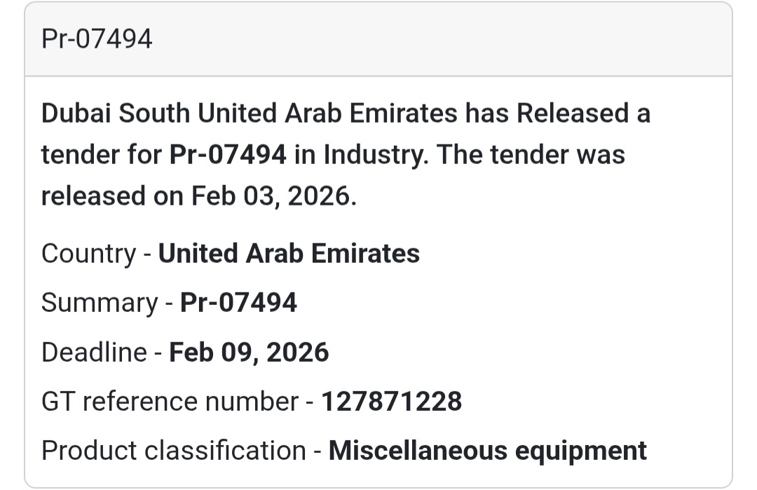📦 PR-07494 General Supplies | UAE 🇦🇪