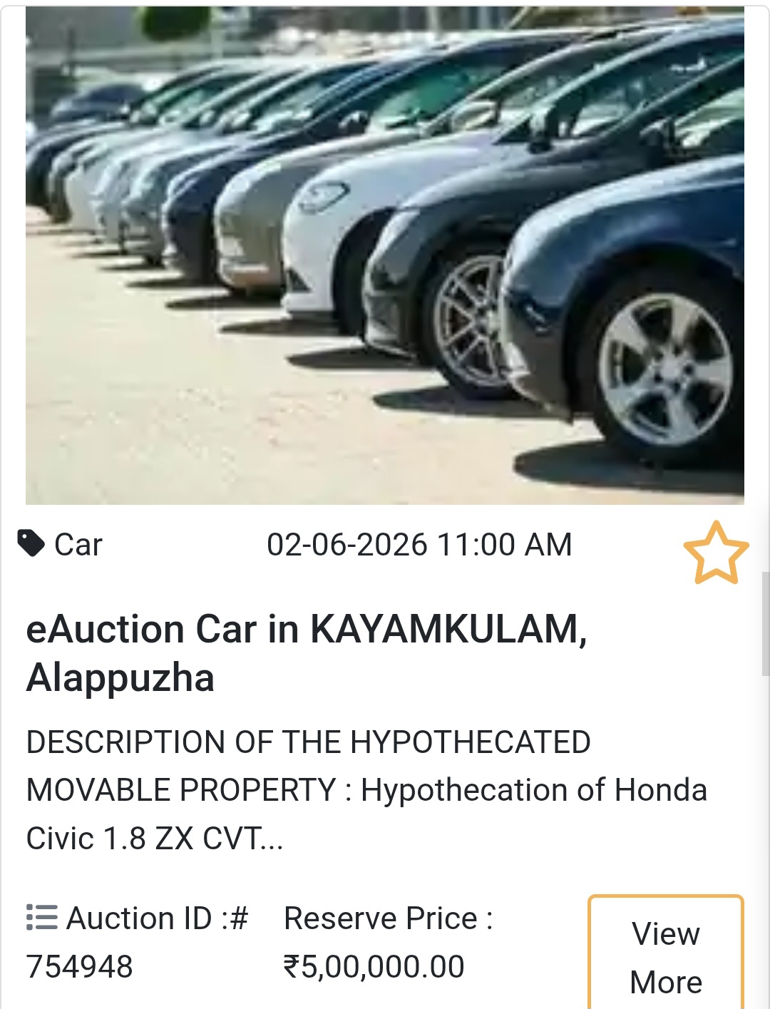 🚗 Premium Sedan – Honda Civic ZX CVT