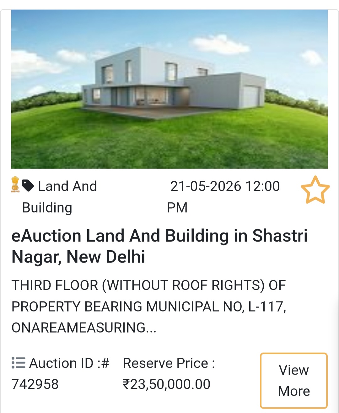 🏢 Property in Shastri Nagar, Delhi