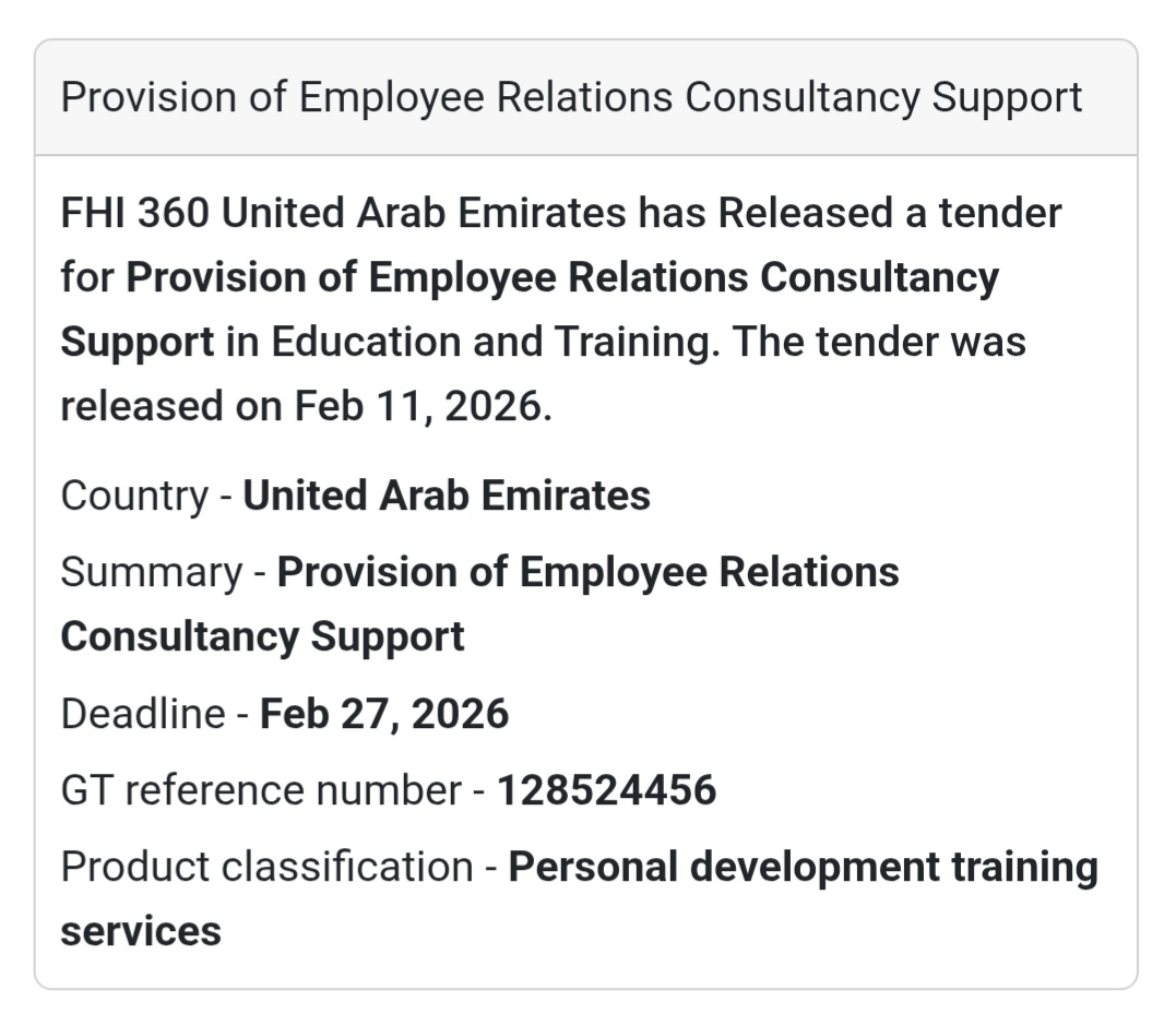 👥 Provision of Employee Relations Consultancy Support