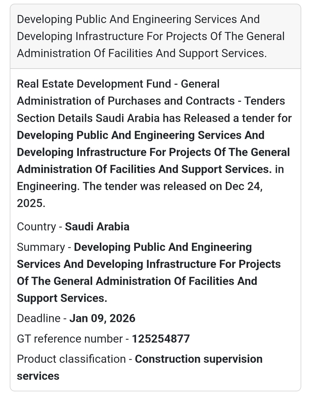 🏗️ Public & Engineering Services Development – Saudi Arabia 🇸🇦