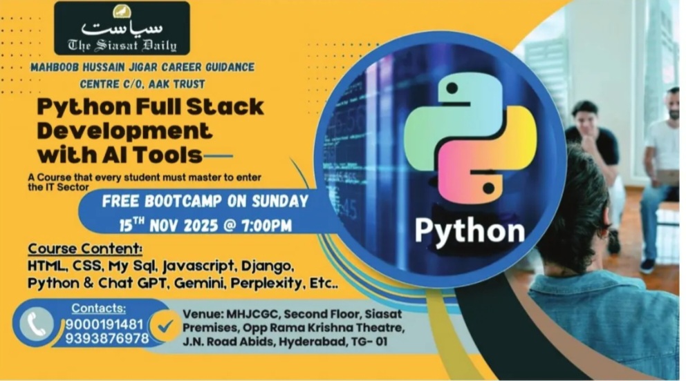 Python Full Stack Development with AI Tools bootcamp