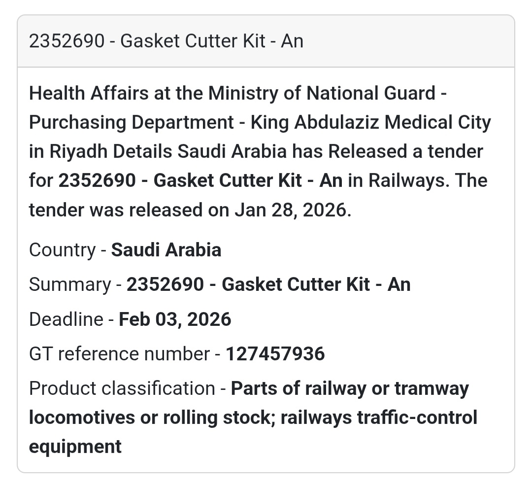 🚆 Railway Maintenance Tools | Riyadh
