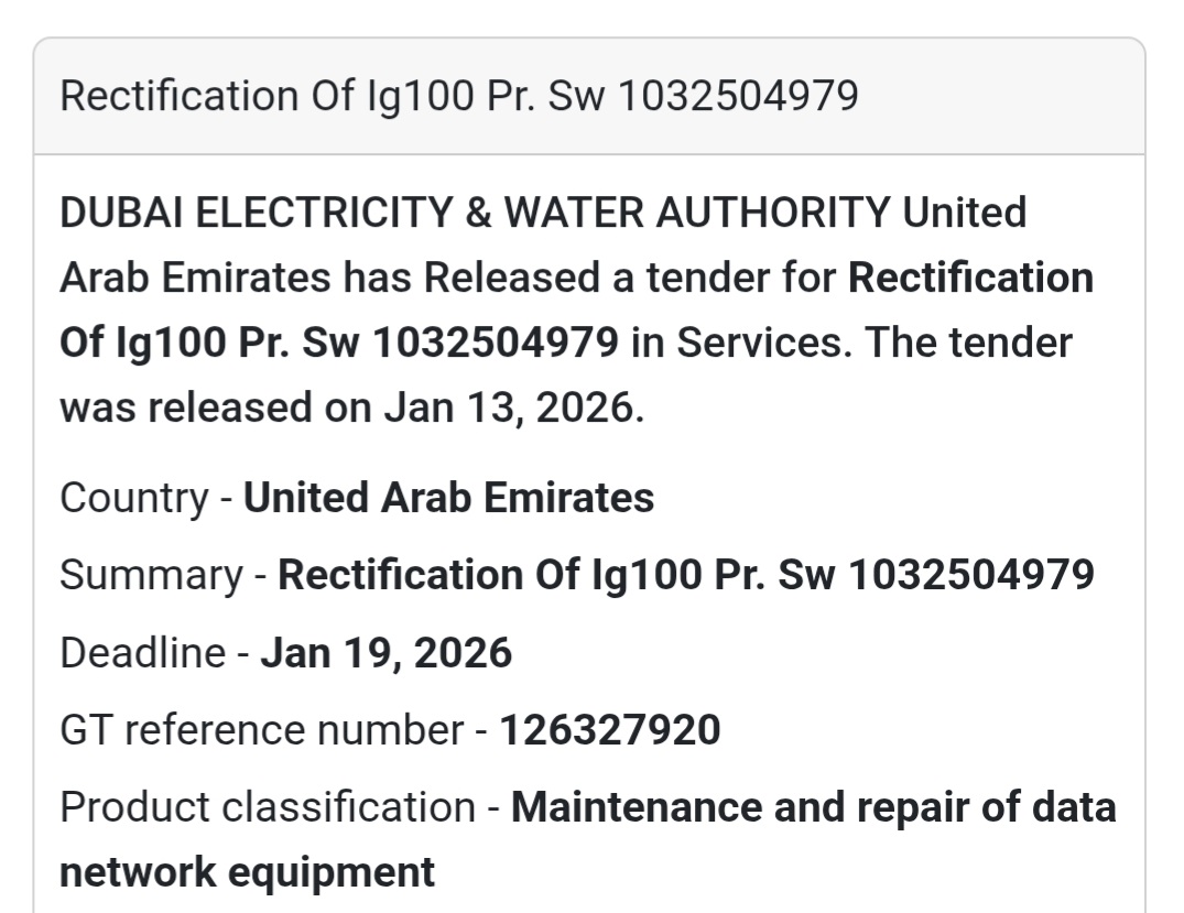 🛠 Rectification of IG100 PR SW