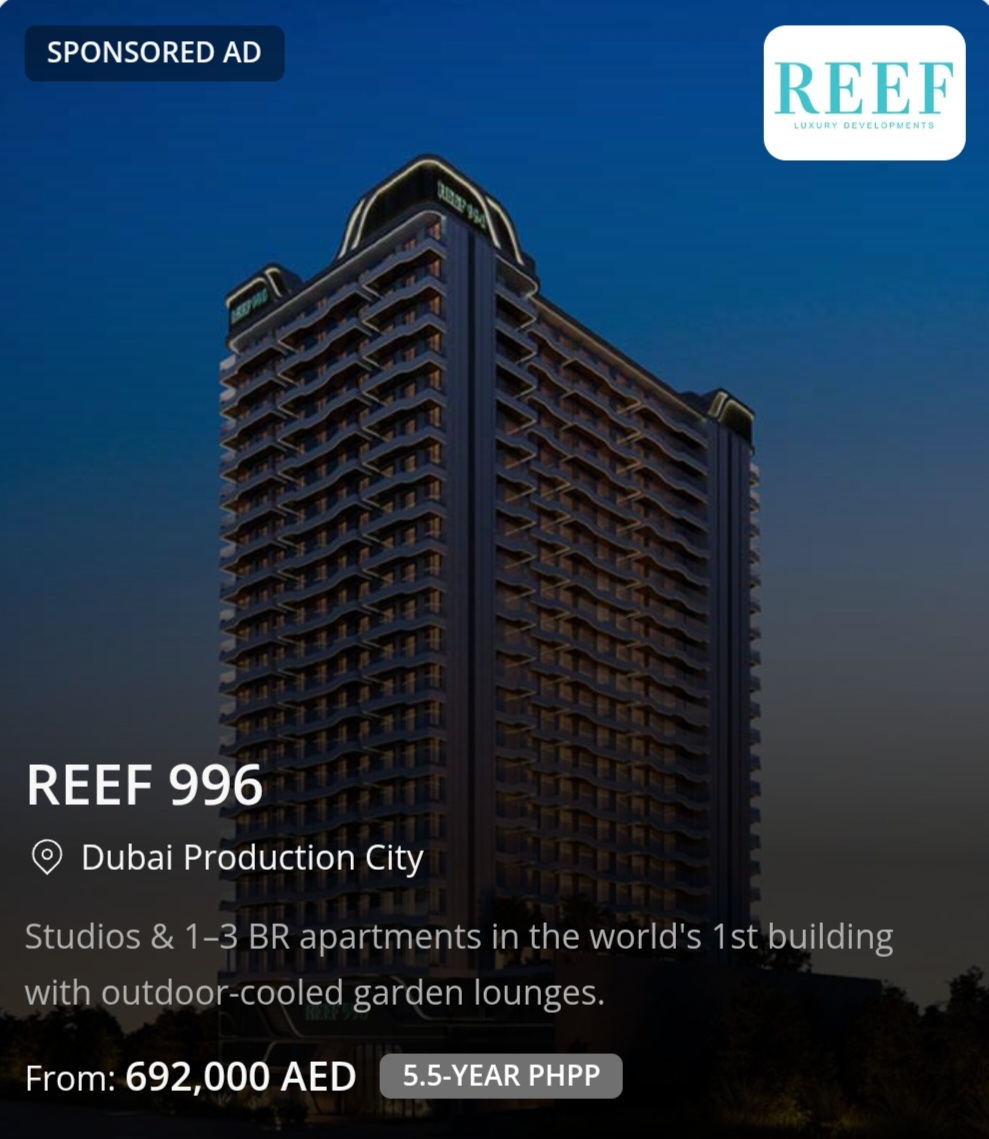 ✨ REEF 996 | Dubai Production City