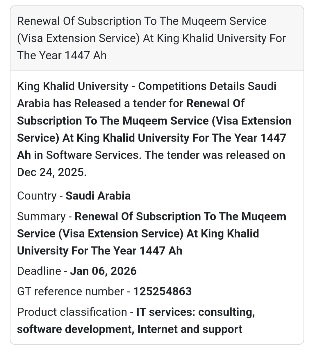 🔄 Renewal of Muqeem Subscription – King Khalid University 🇸🇦