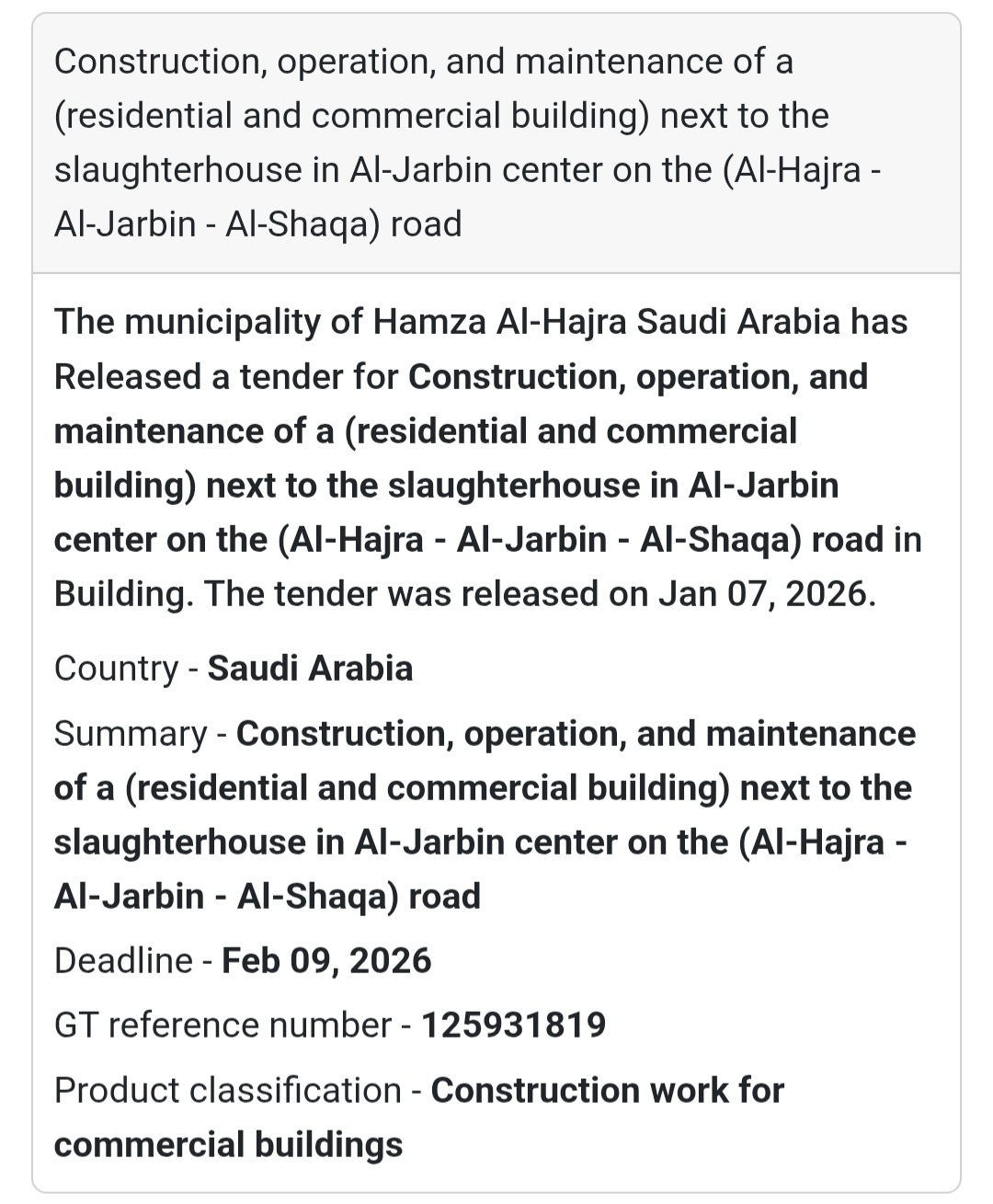 🏢 Residential & Commercial Building – Al-Jarbin Center