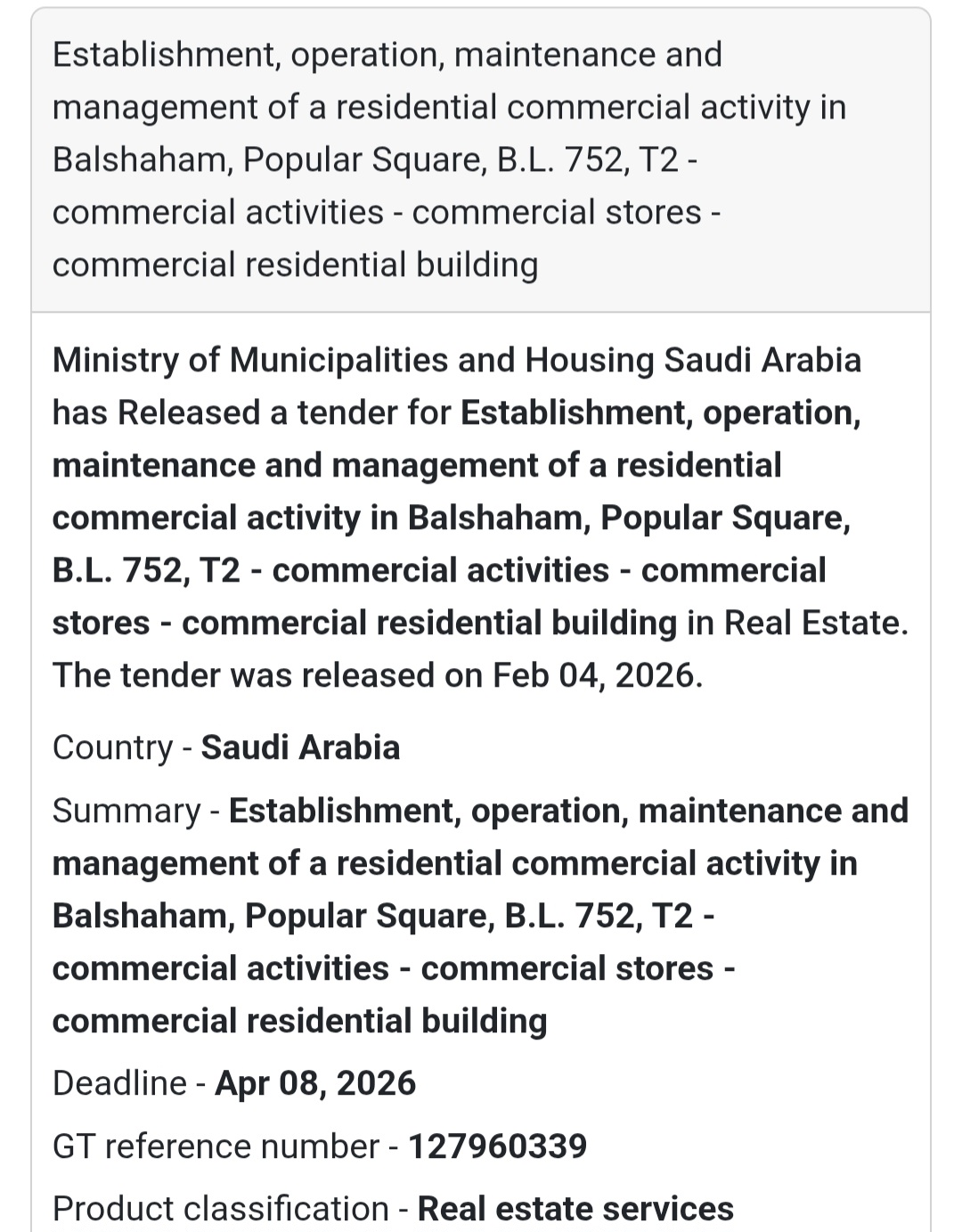 🏢 Residential Commercial Building – Balshaham (T2)
