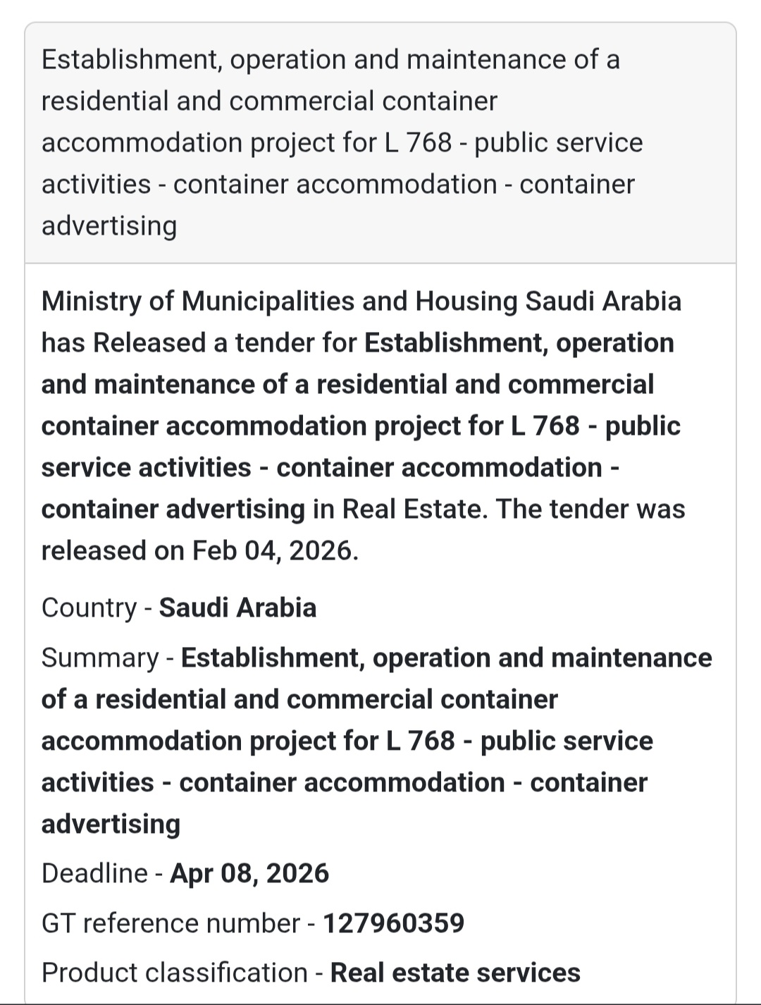 🏘️ Residential & Commercial Container Accommodation – L768