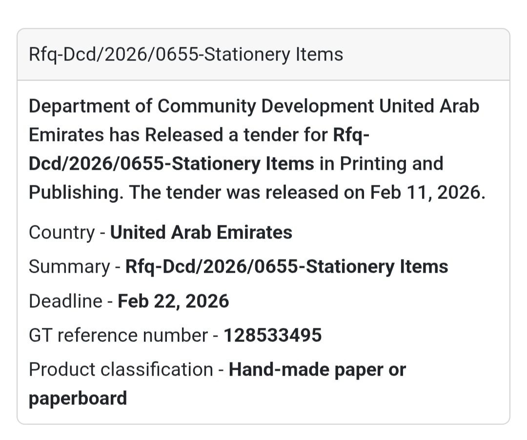 📝 RFQ-DCD/2026/0655 – Stationery Items