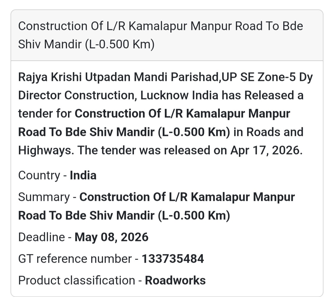 🛣️ Road Construction – Lucknow (0.500 KM)