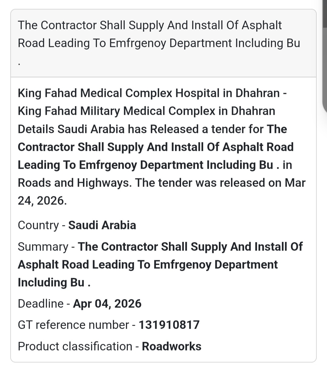 🛣️ Road Construction Project