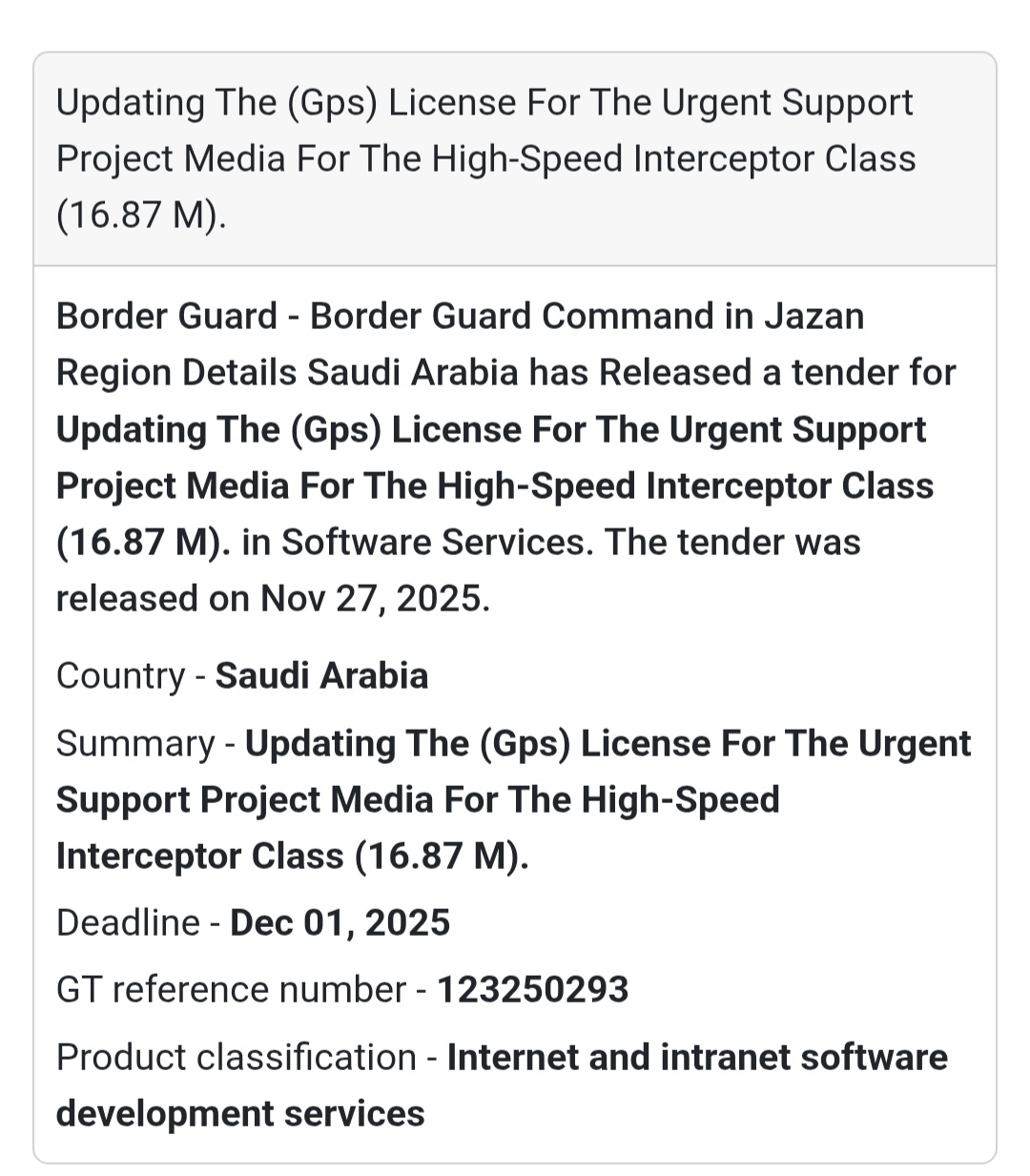 📡 Saudi Arabia Releases New GPS License Update Tender 🇸🇦