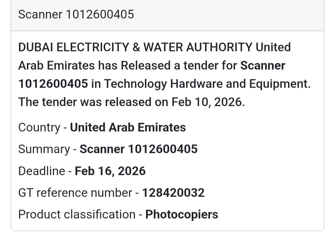 🖨 Scanner Supply – UAE