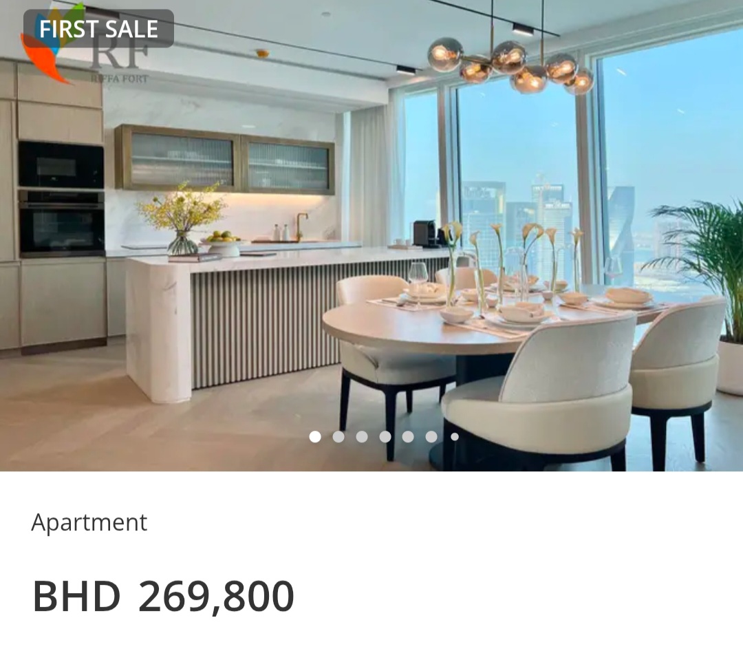 🌇 Sea & City View | Branded Residence – BHD 269,800