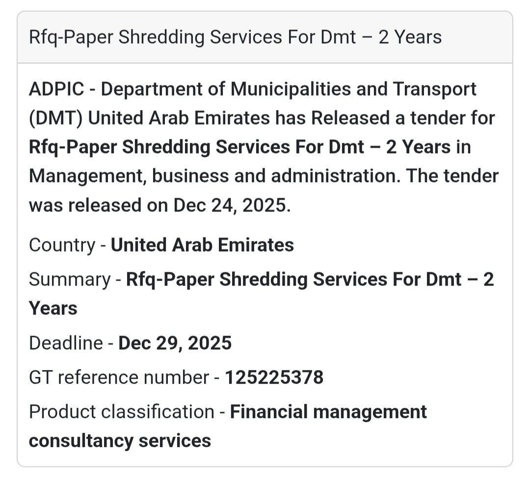 📄 Secure Paper Shredding Services | UAE 🇦🇪