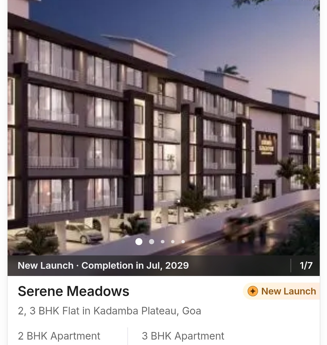 ✨ Serene Meadows – A New Launch at Kadamba Plateau, Goa! ✨