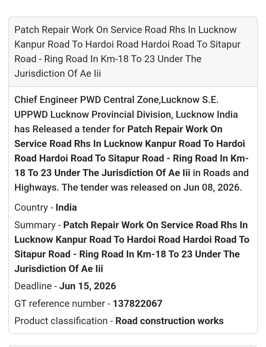 🚧 Service Road Patch Repair Project | Lucknow 📍 Uttar Pradesh