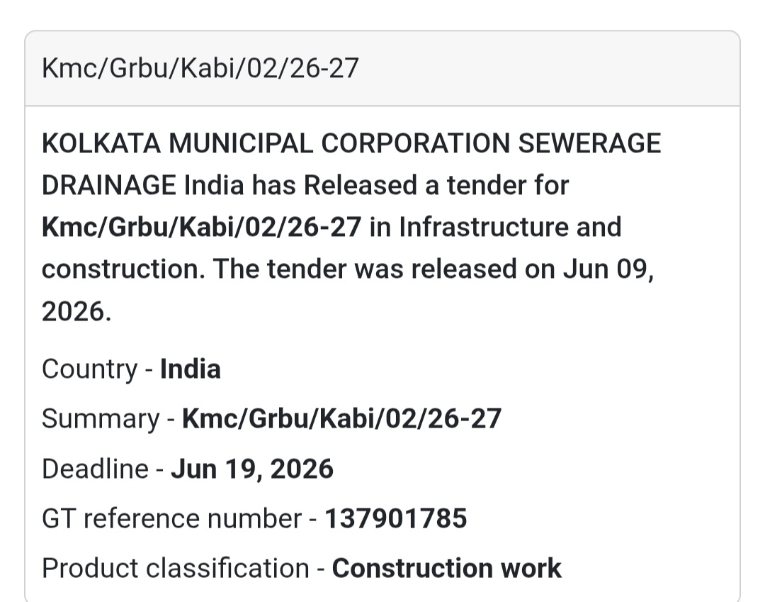 🌊 Sewerage & Drainage Infrastructure Project | 📍 Kolkata, West Bengal