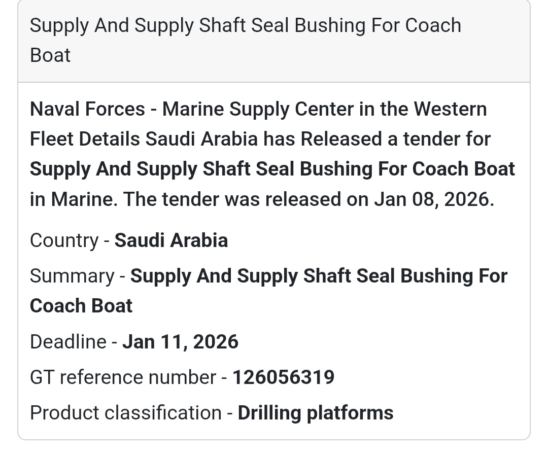 ⚓ Shaft Seal Bushing for Coach Boat