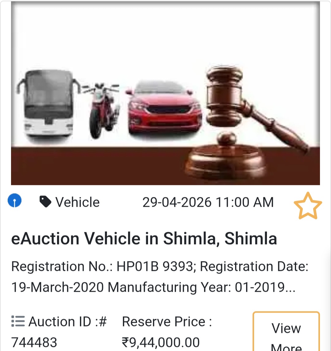 Shimla Deal – Registered Vehicle 🚘