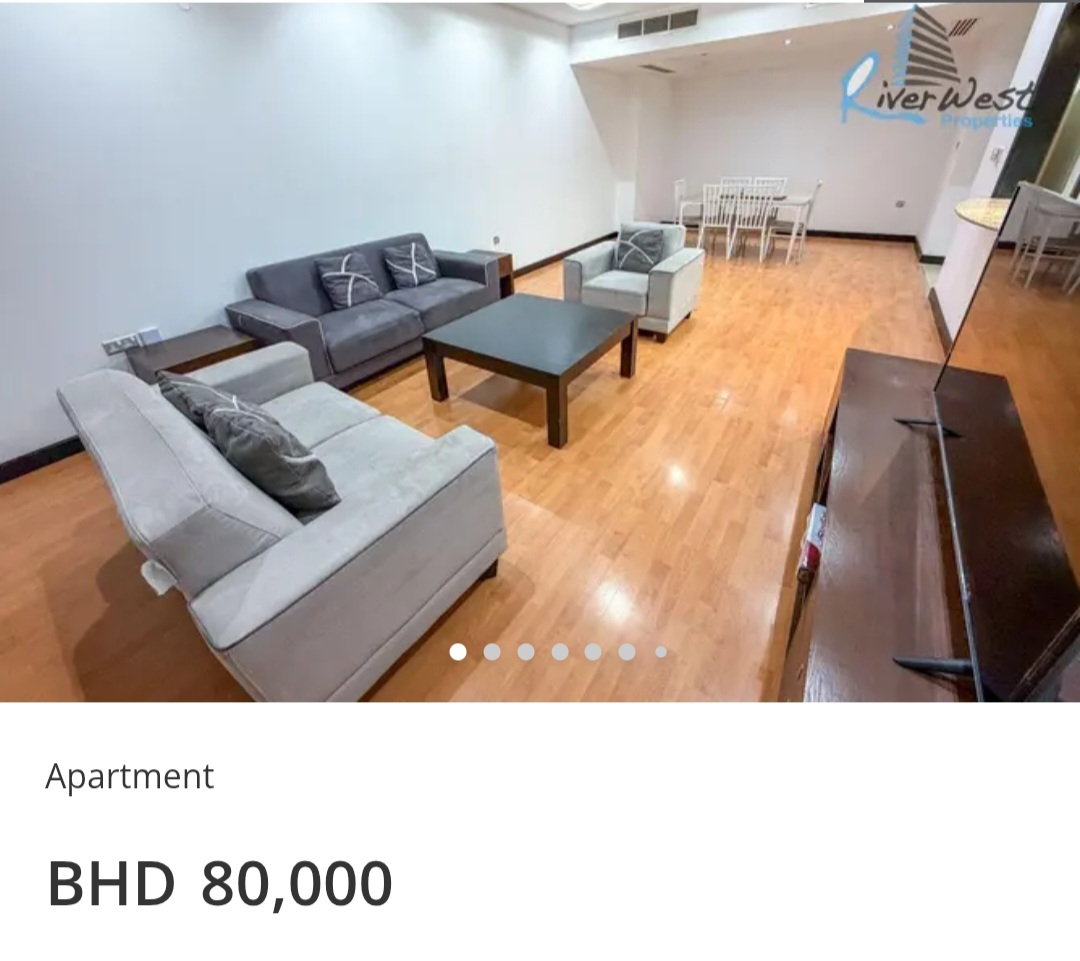 🌆 Spacious High Floor | City View – BHD 80,000