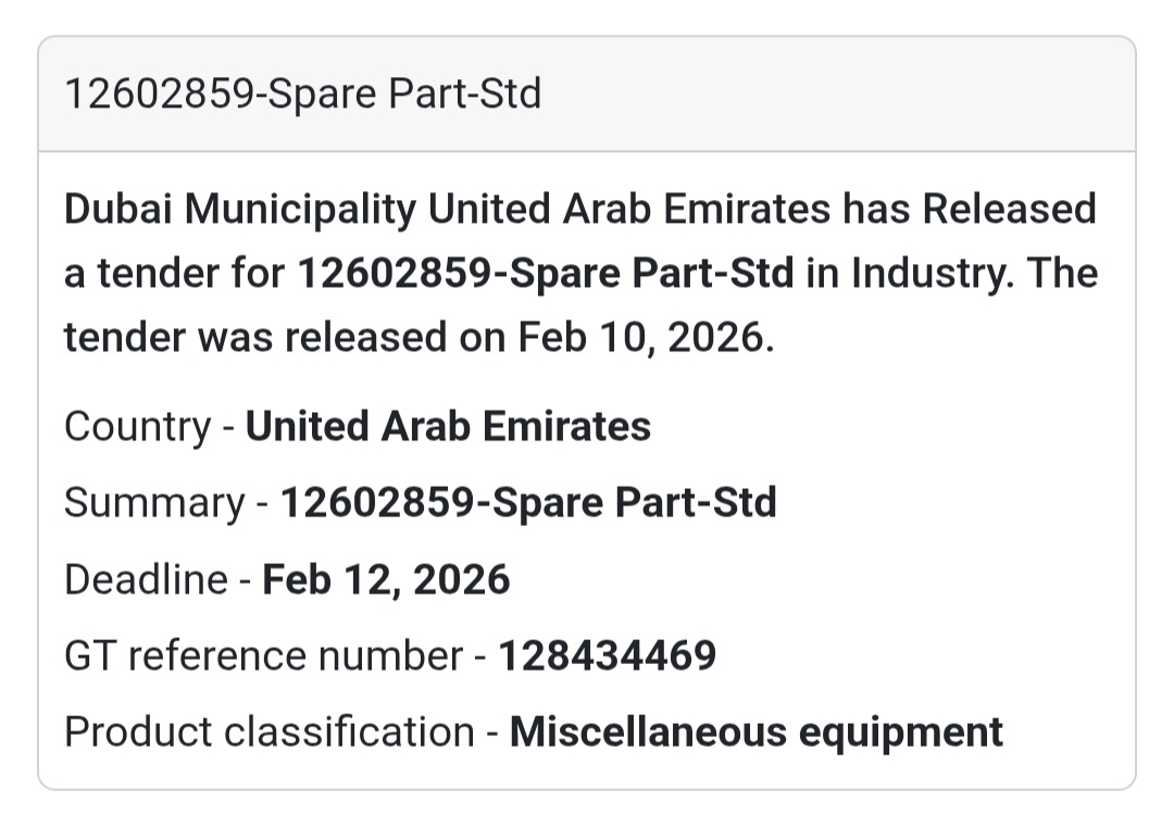 ⚙️ Spare Part – Std