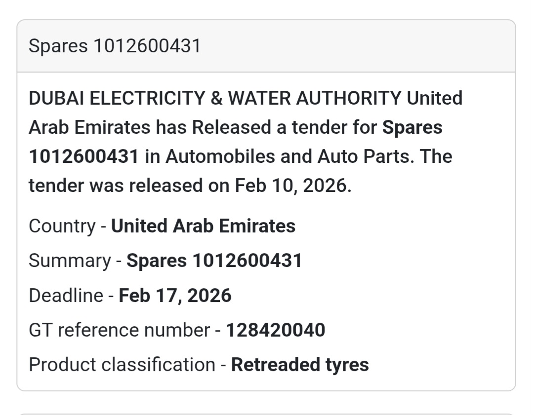 🚗 Spares Supply – UAE