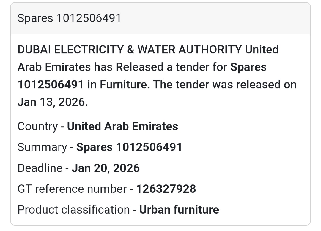 🪑 Spares – Urban Furniture