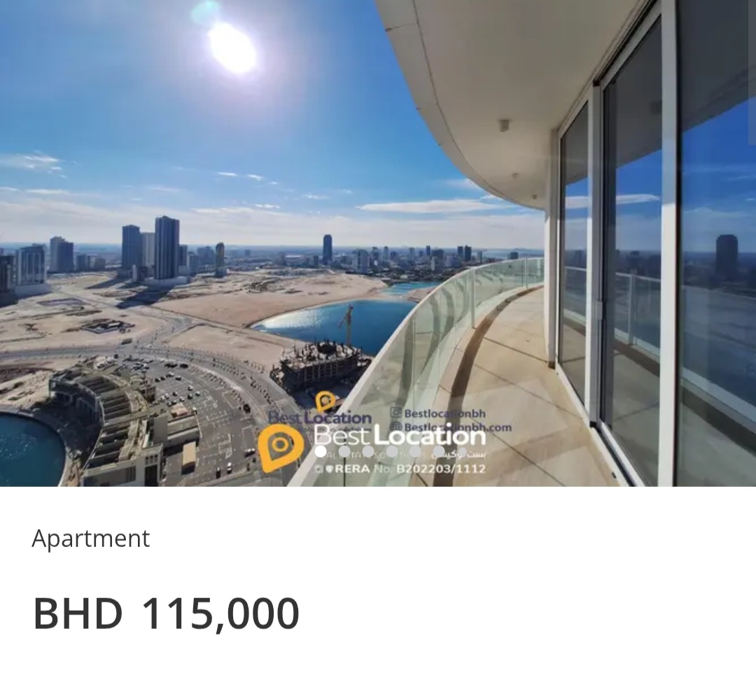 🌊 Spiral Orchid | Huge Windows | Balcony 💰 BHD 115,000