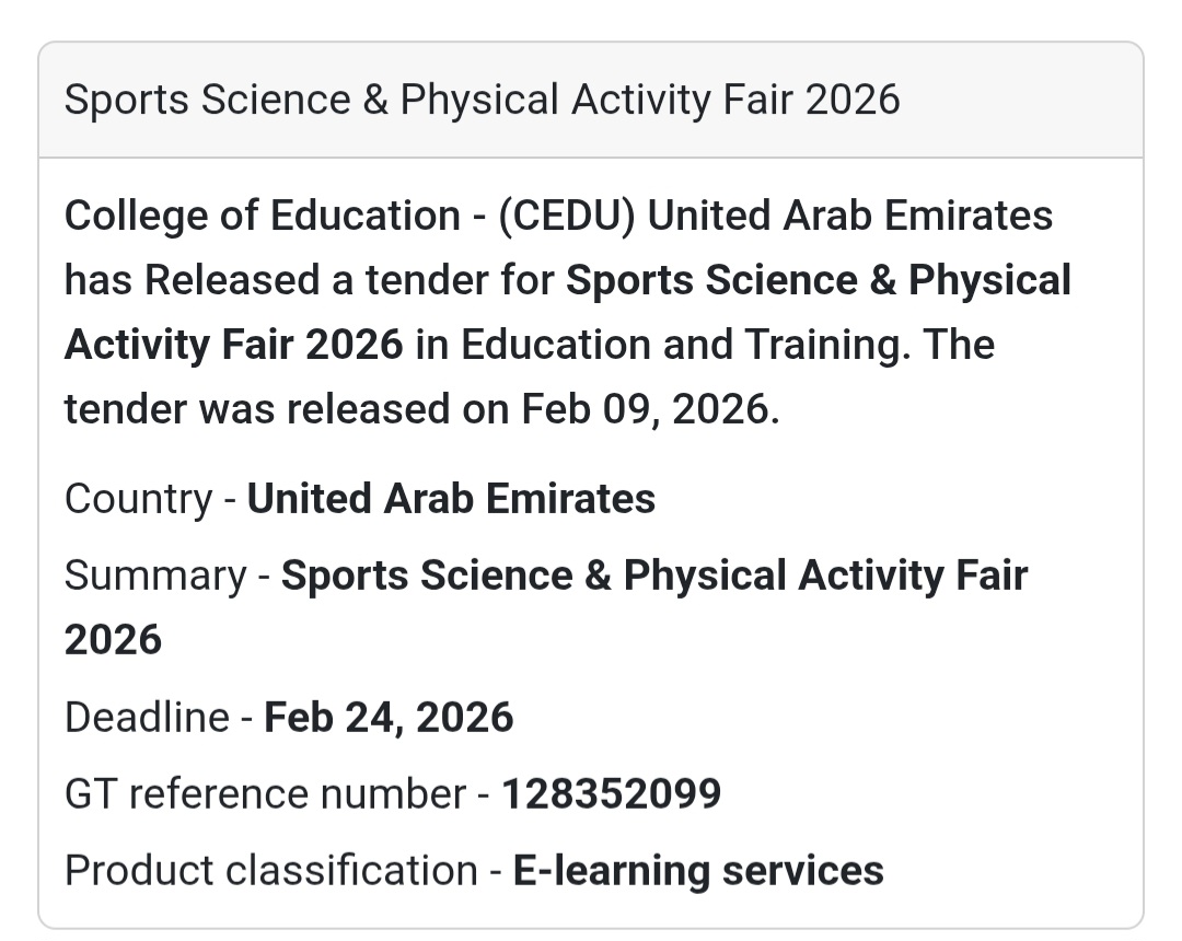 🏃‍♂️ Sports Science & Physical Activity Fair 2026