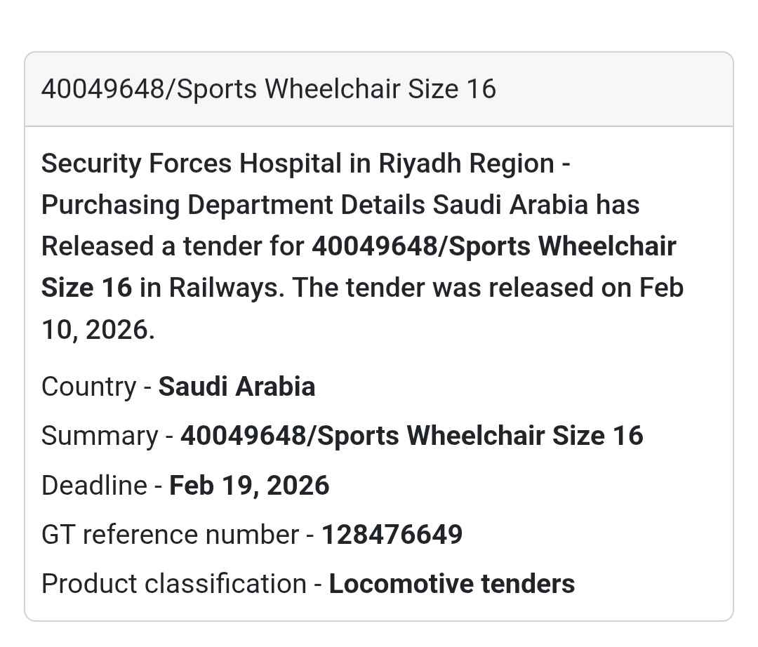 ♿ Sports Wheelchair Size 16