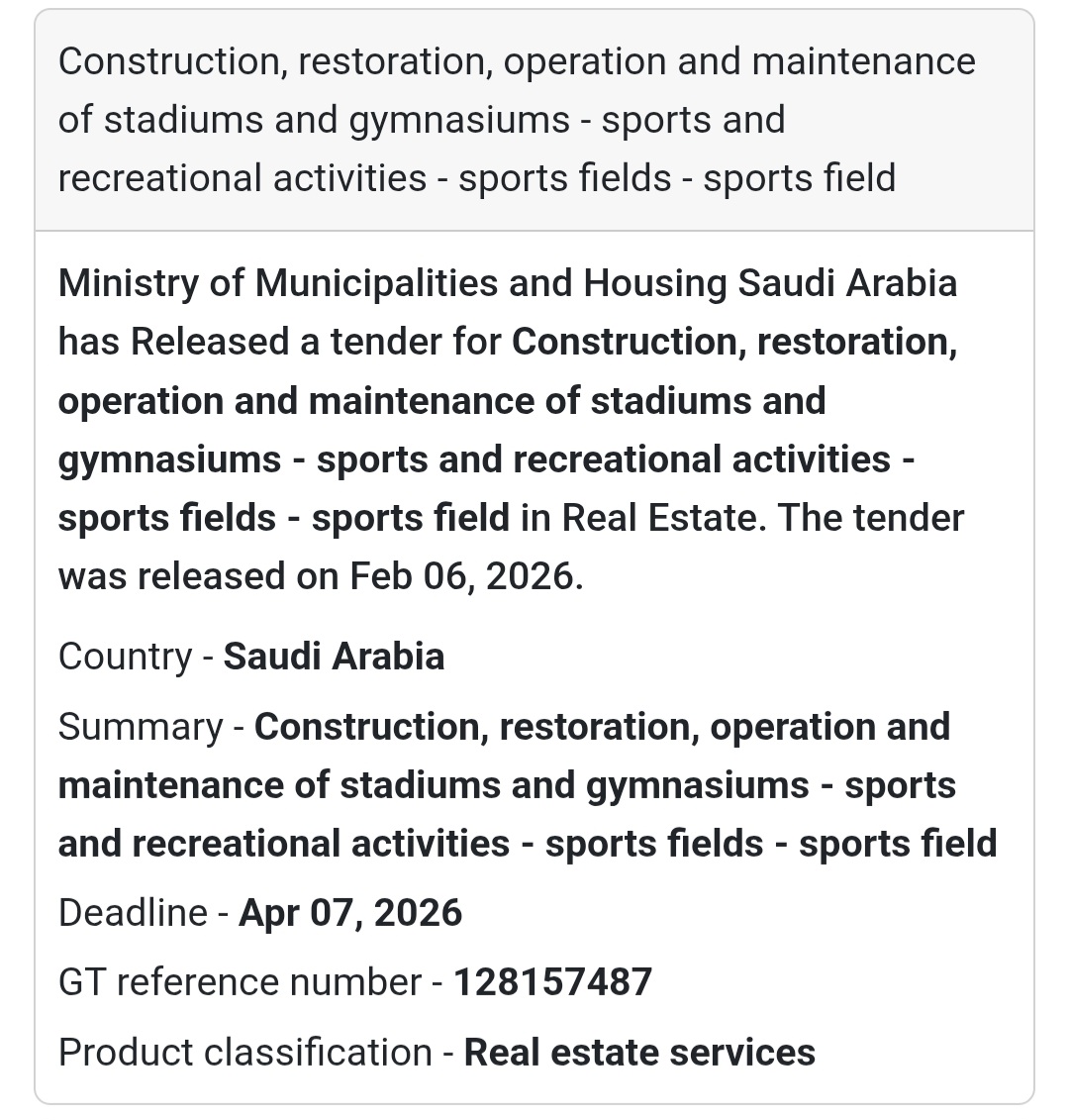 🏟 Stadiums & Gymnasiums Development