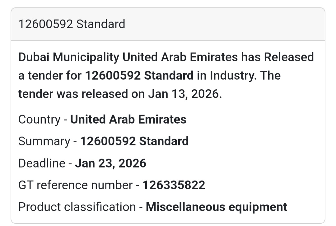 📏 Standard Equipment Supply