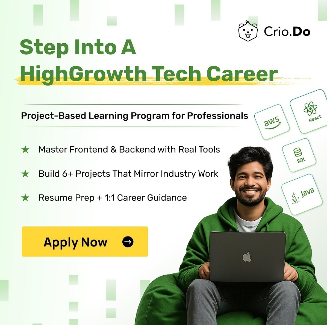🚀 Step Into a High-Growth Tech Career | Crio.Do