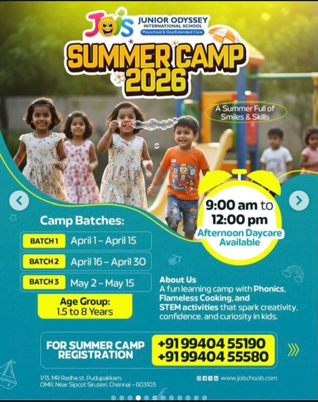 😊 Summer Camp 2026 – A Summer Full of Smiles & Skills!