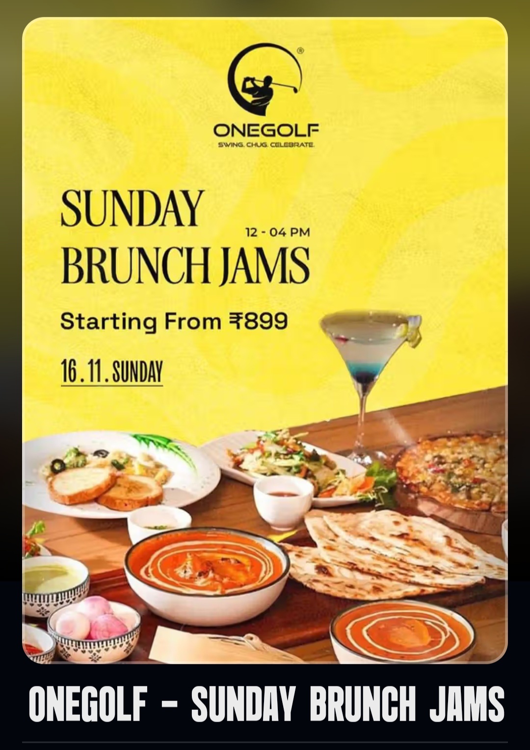 🥂 Sunday Brunch Jams at OneGolf 🍳🎶