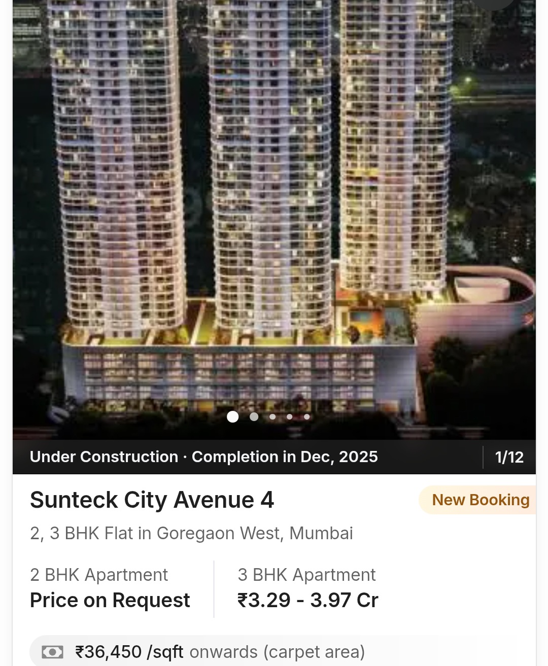🌃 Sunteck City Avenue 4 – Goregaon West, Mumbai
