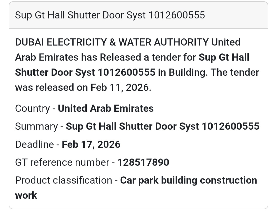 🚪 Sup GT Hall Shutter Door System – 1012600555