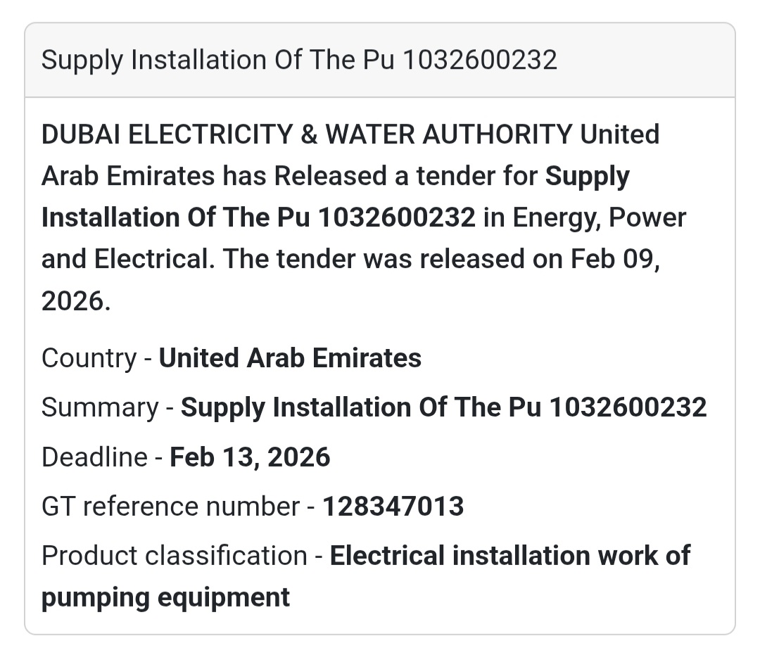 🚰 Supply & Installation of PU
